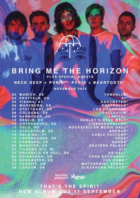 bring me the horizon tour